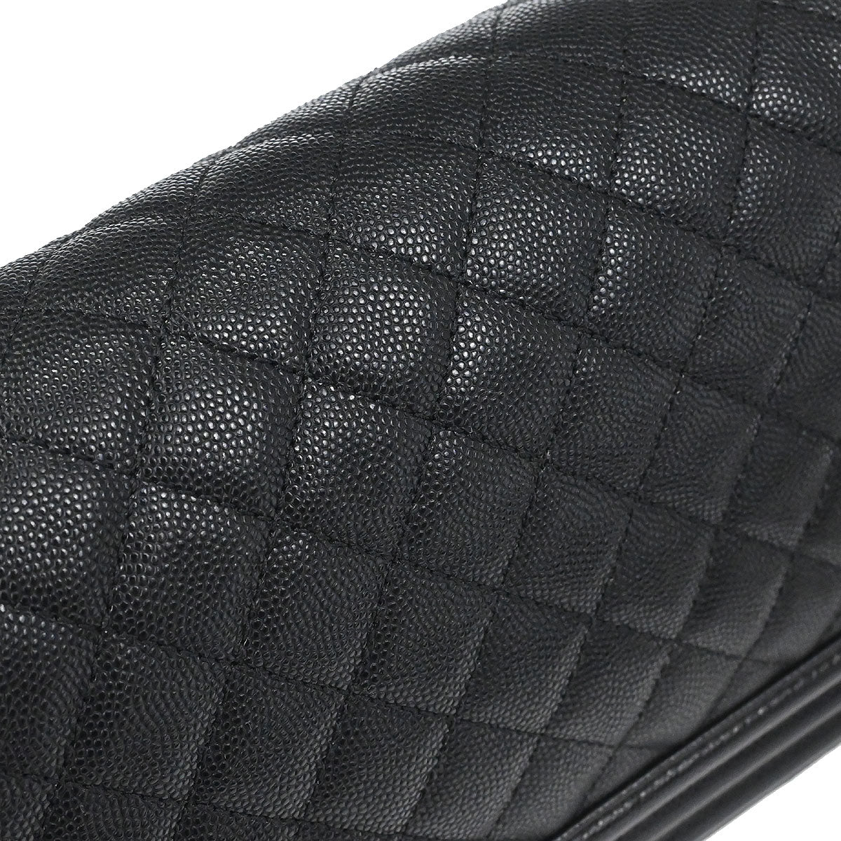 Boy Chanel 2019 Black Caviar Skin Medium Shoulder Bag