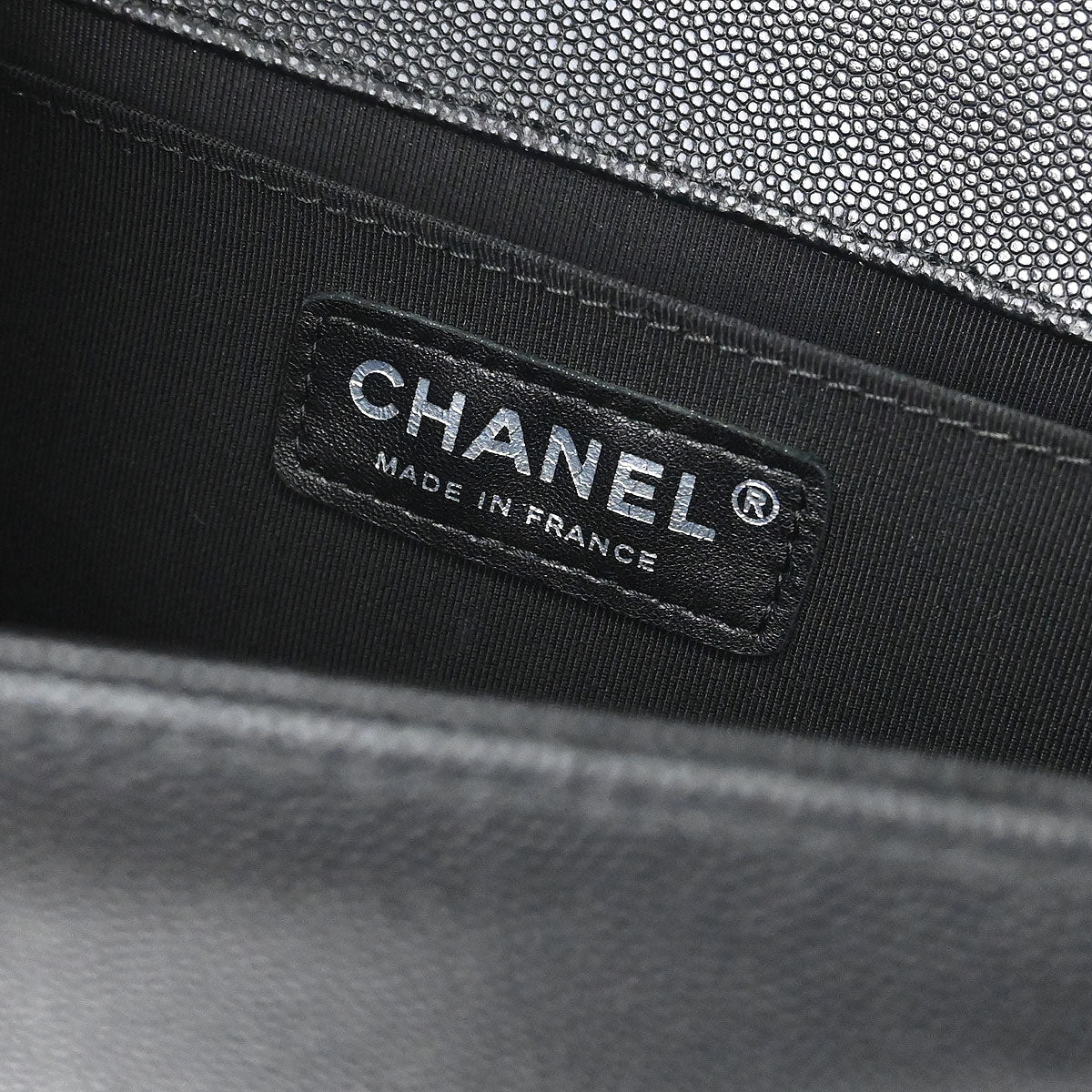 Boy Chanel 2019 Black Caviar Skin Medium Shoulder Bag