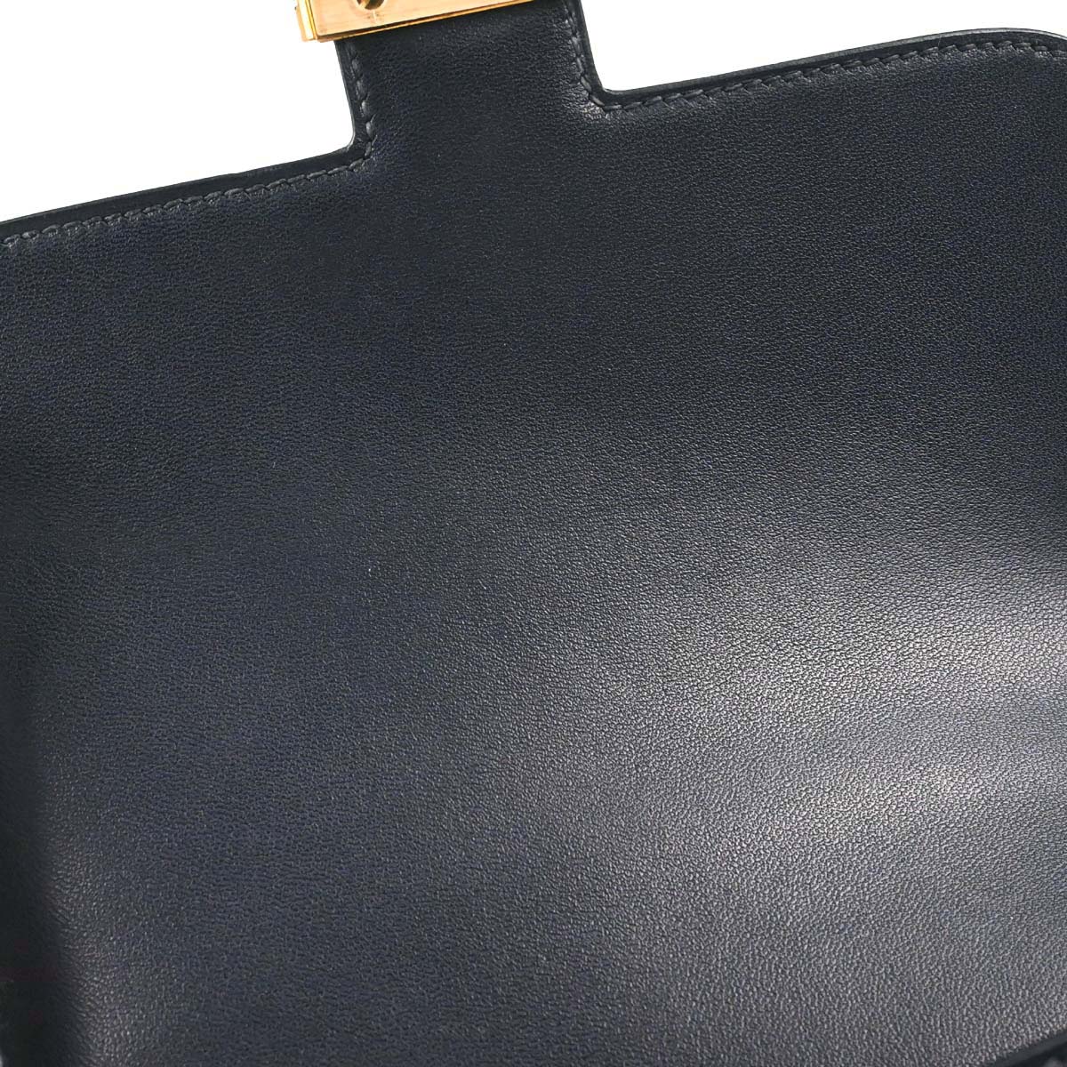 Hermes Navy Box Calf Constance 18 Shoulder Bag