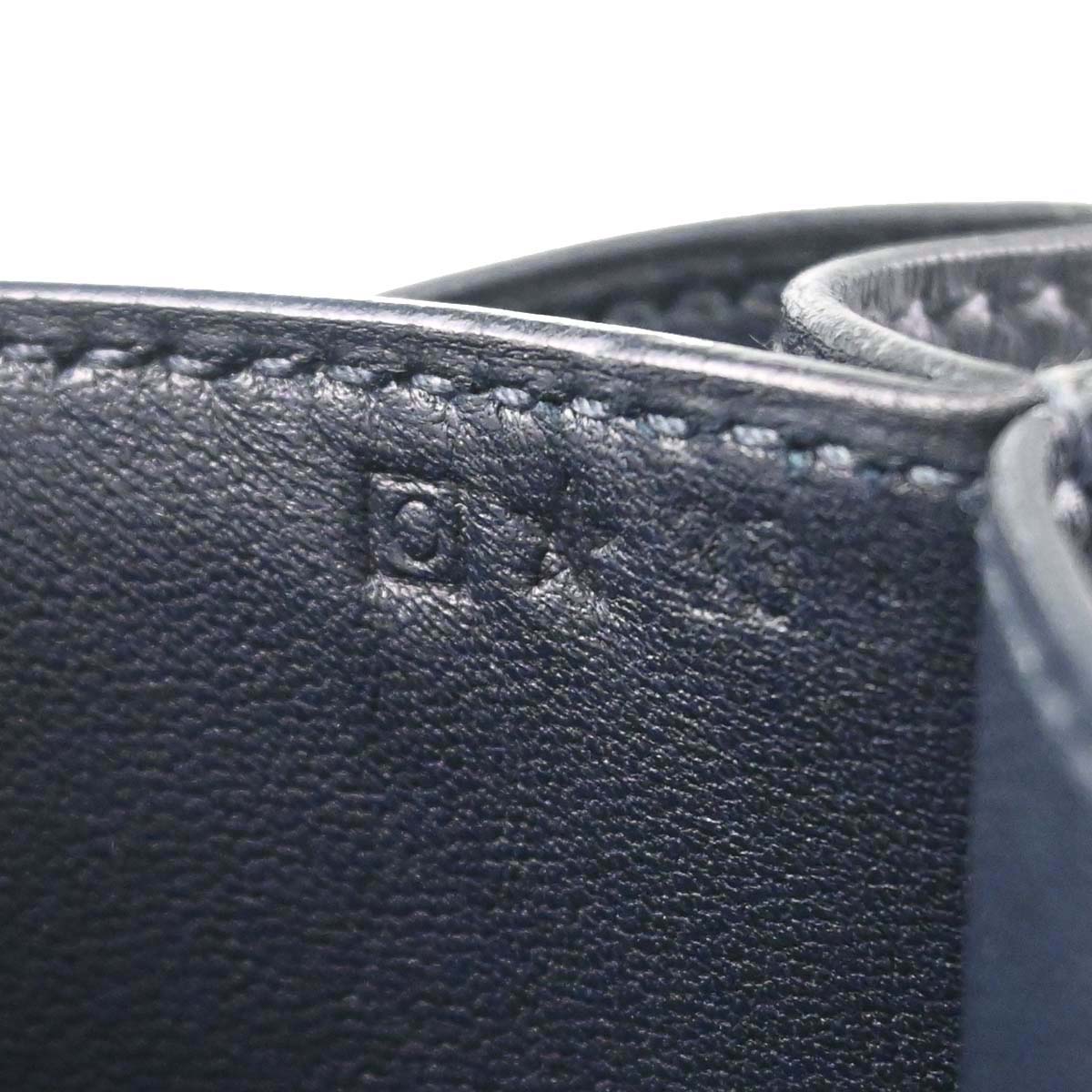 Hermes Navy Box Calf Constance 18 Shoulder Bag