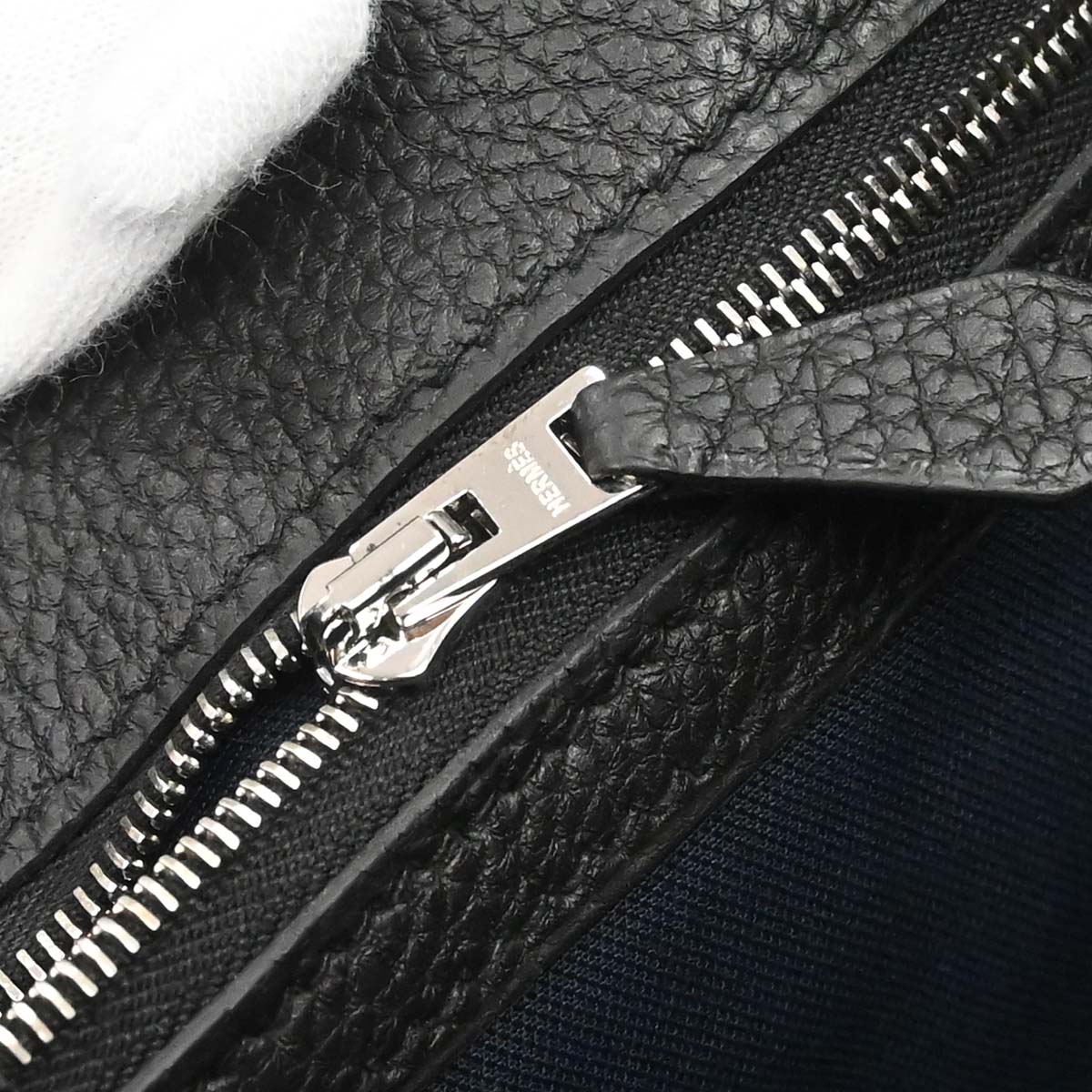 Hermes Black Togo Citynews Shoulder Bag