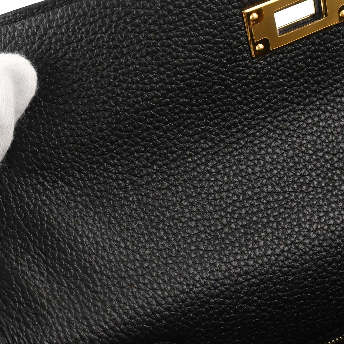 Hermes Black Togo Kelly 28 Retourne 2way Shoulder Handbag