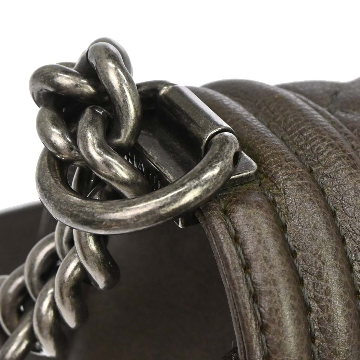 Boy Chanel 2013-2014 Brown Calfskin Medium Chain Shoulder Bag