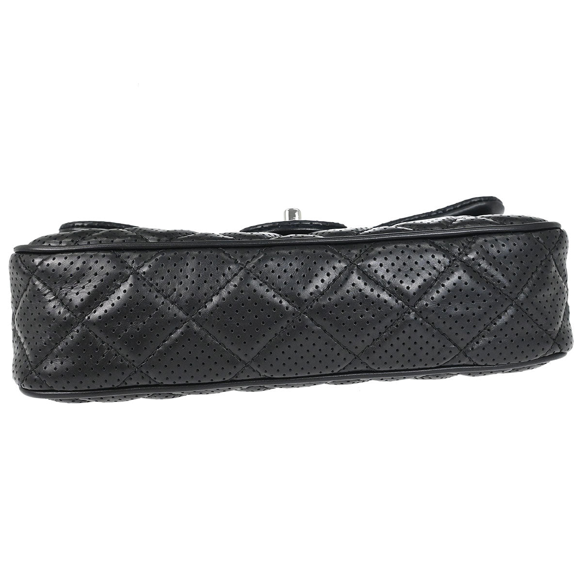 Chanel 2014 Black Perforated Lambskin Handbag