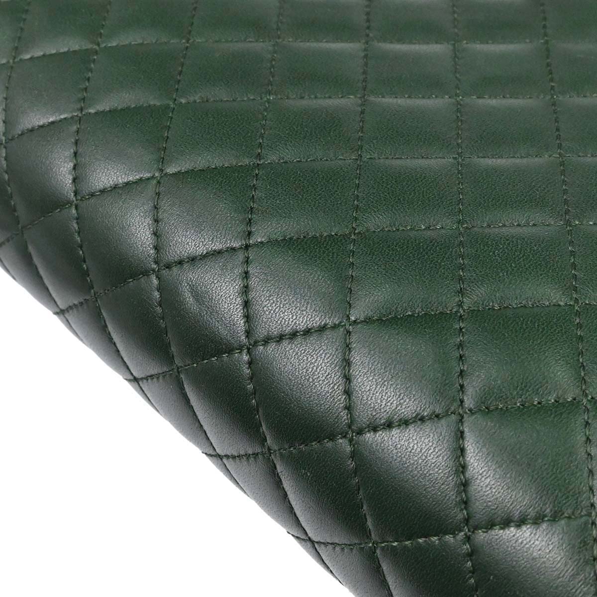 Boy Chanel 2014-2015 Green Lambskin Medium Shoulder Bag