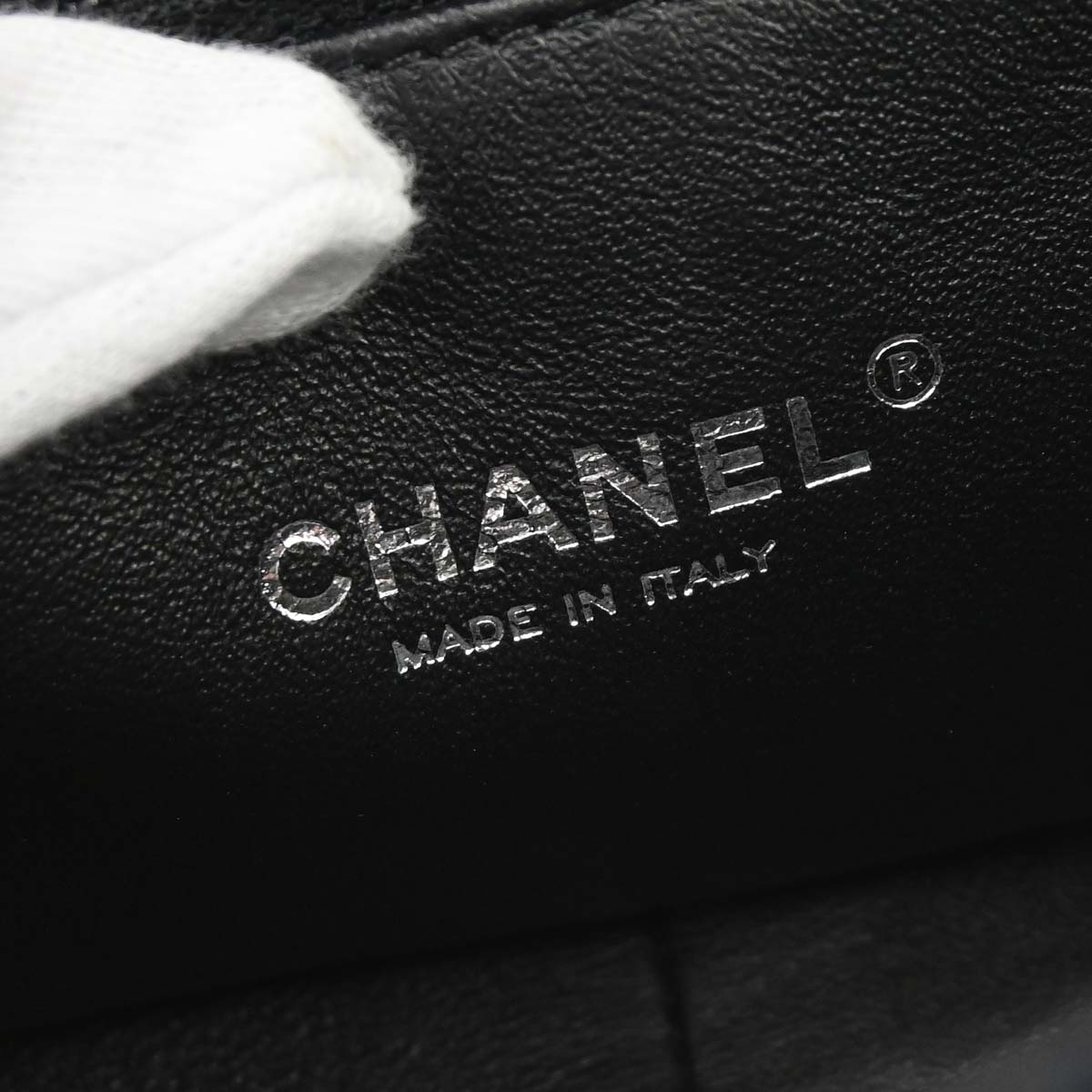Chanel 2014-2015 Navy Black Cotton Tweed Shoulder Bag