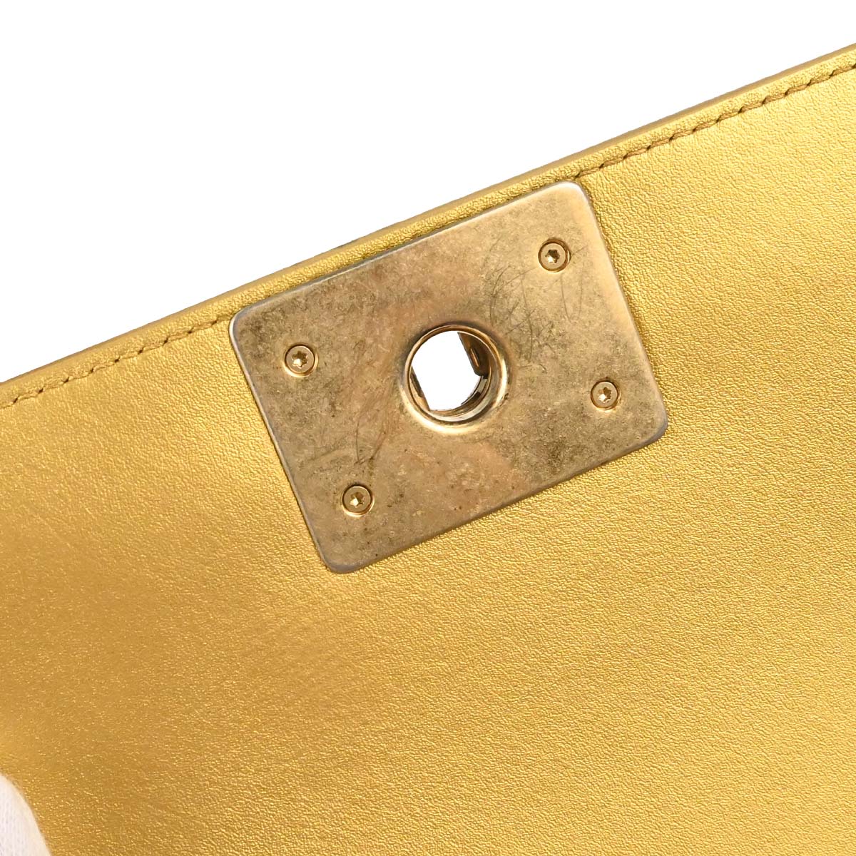 Boy Chanel 2019 Gold Embossed Calfskin Graffiti Small Chain Shoulder Bag