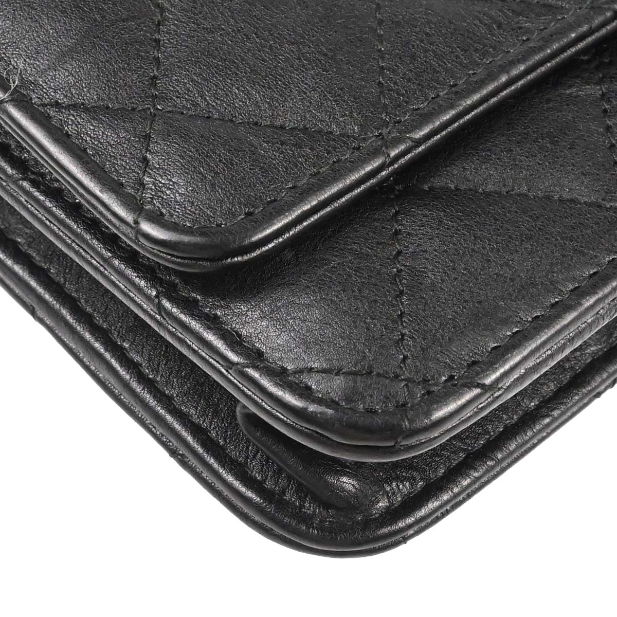 Chanel 2017-2018 Black Calfskin Classic WOC Wallet on Chain Bag