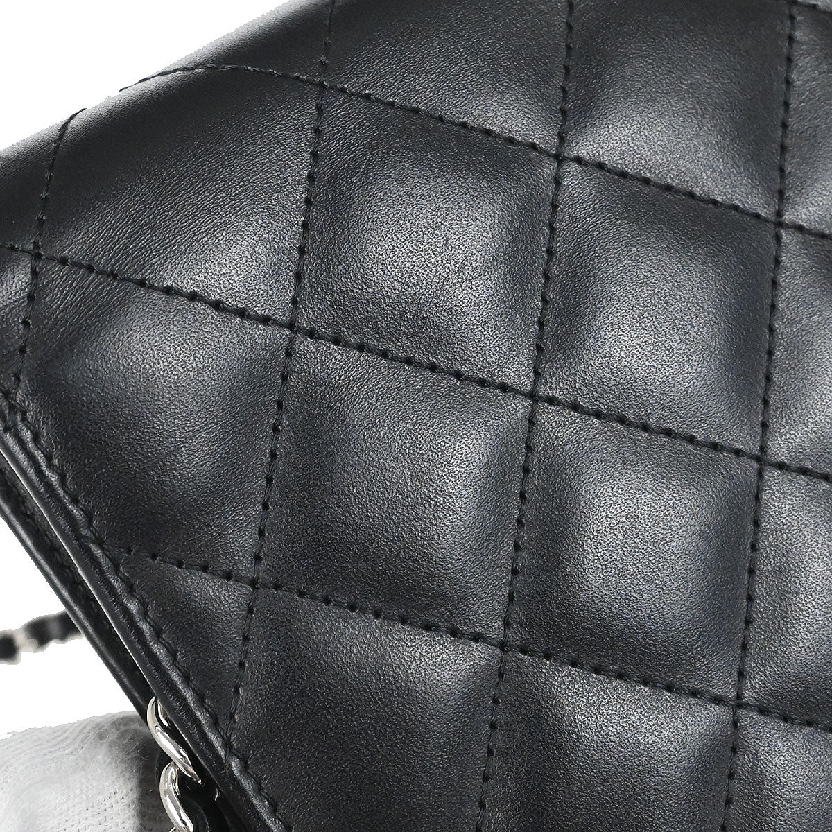 Chanel 2012 Calfskin Cambon Ligne WOC Wallet on Chain Shoulder Bag