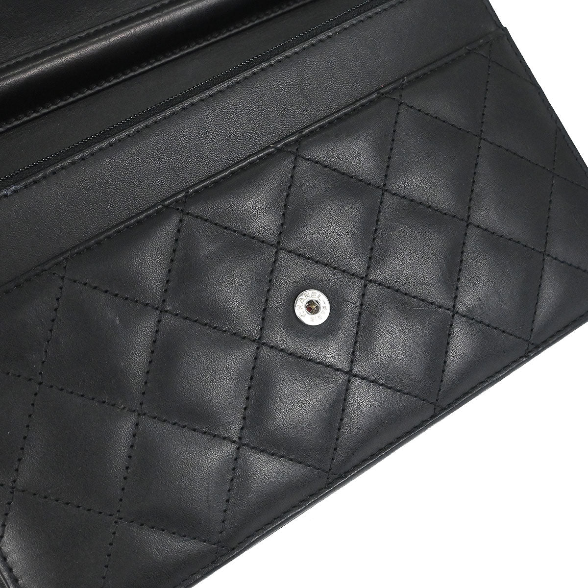 Chanel 2012 Calfskin Cambon Ligne WOC Wallet on Chain Shoulder Bag