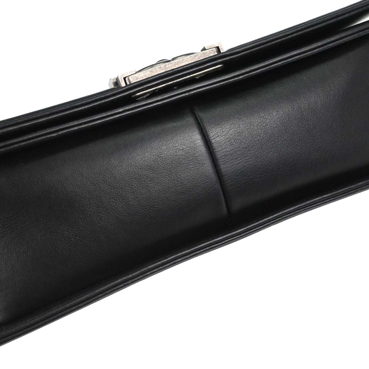 Boy Chanel Black Lambskin Medium Double Chain Shoulder Bag