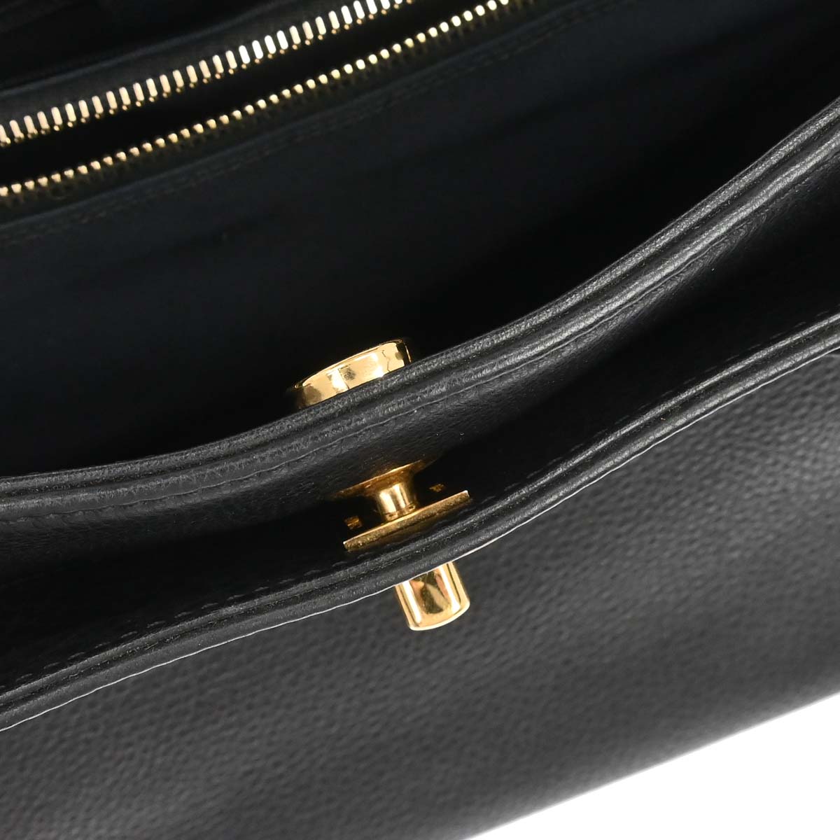 Chanel 2014 Black Deerskin Executive Cerf 2way Shoulder Tote Bag