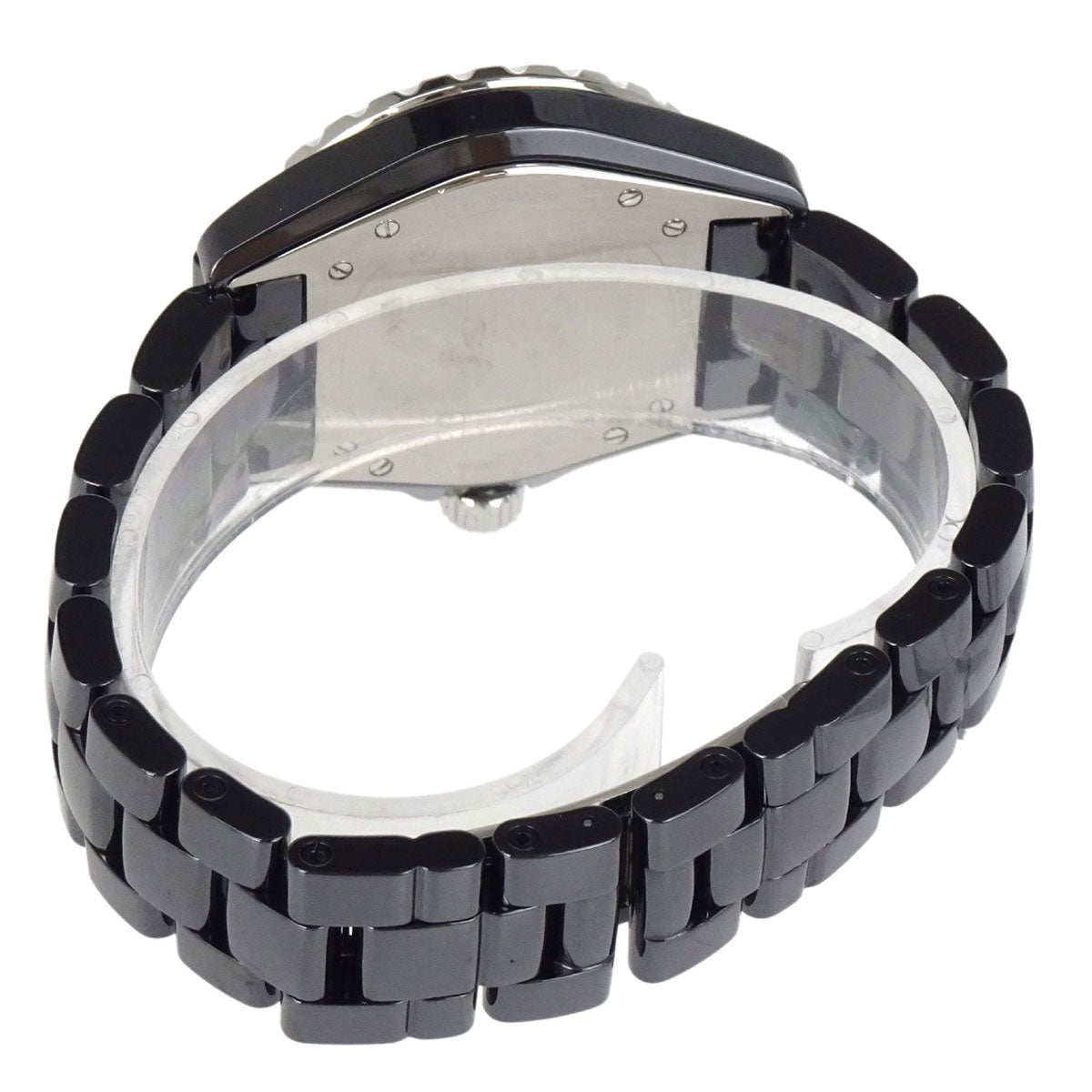 Chanel J12 39mm Ref.H1626 Self-winding Watch Ceramic SS Diamond Black