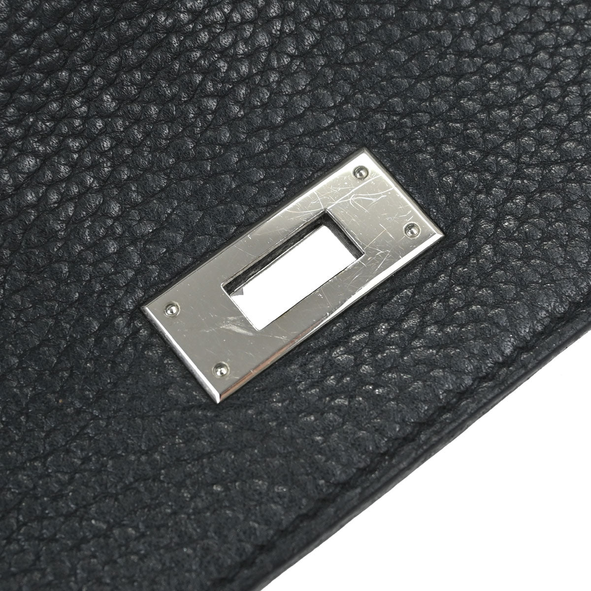 Hermes 2010 Black Taurillon Clemence Kelly 35 Retourne 2way Shoulder Handbag