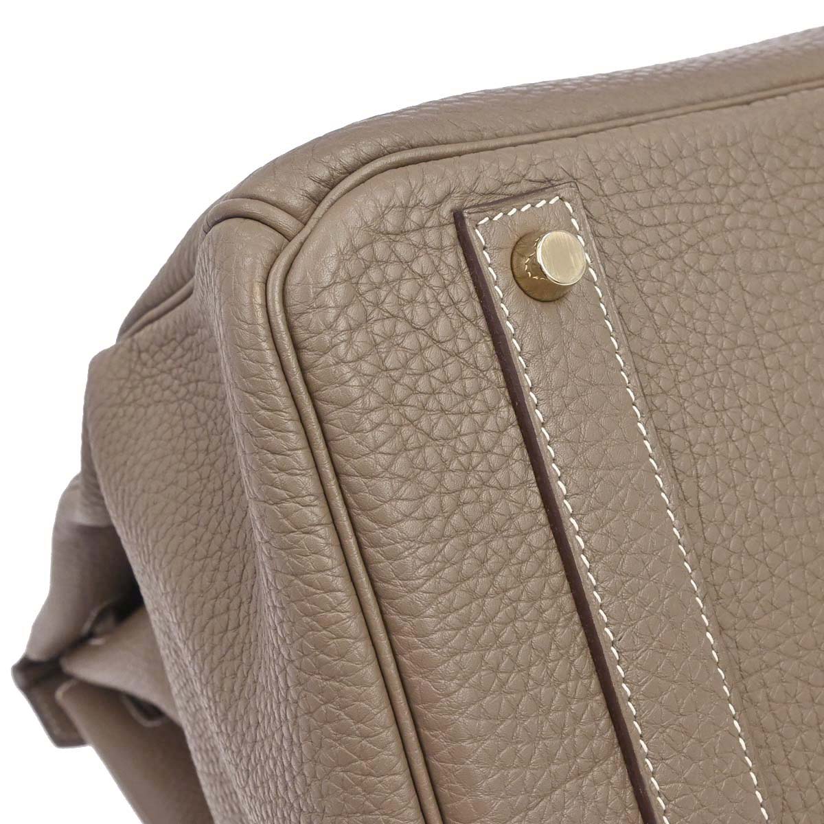 Hermes 2012 Etoupe Gray Togo Birkin 40 Handbag