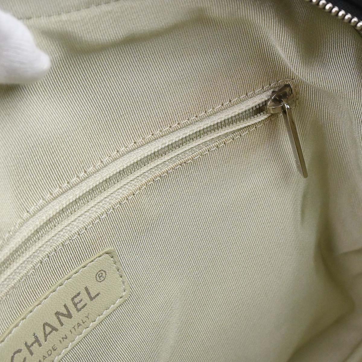 Chanel 2011 Black Calfskin Chain Around Bowler Bag Handbag