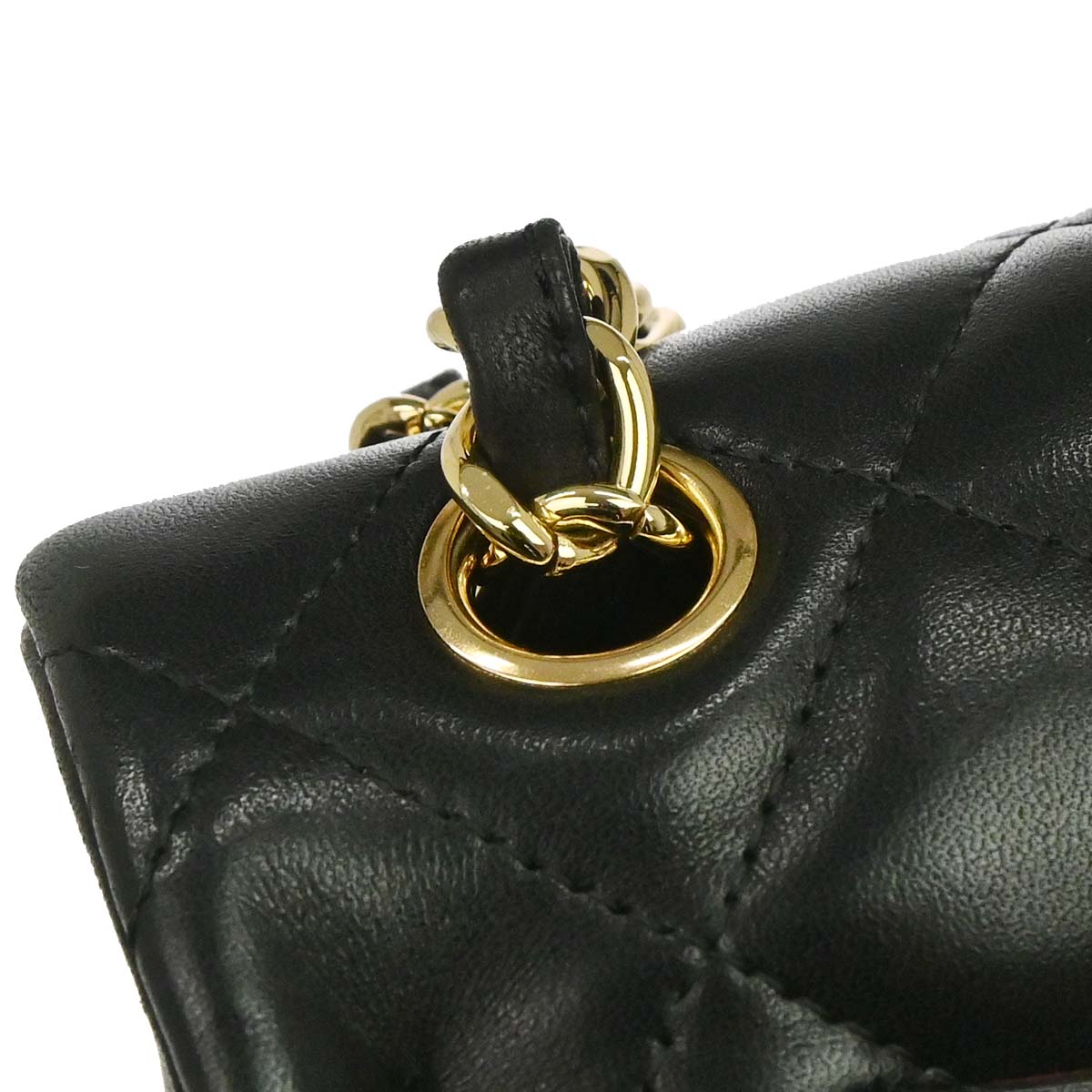 Chanel 2012 Black Lambskin Jumbo Classic Double Flap Shoulder Bag