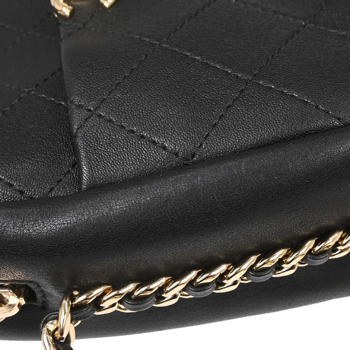 Chanel Black Goatskin Casual Trip Camera Case Shoulder Bag