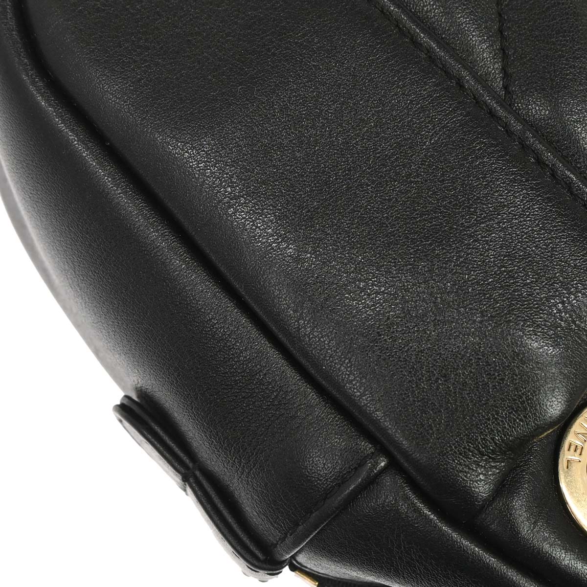 Chanel 2019 Black Calfskin Daily Chevron Camera Bag