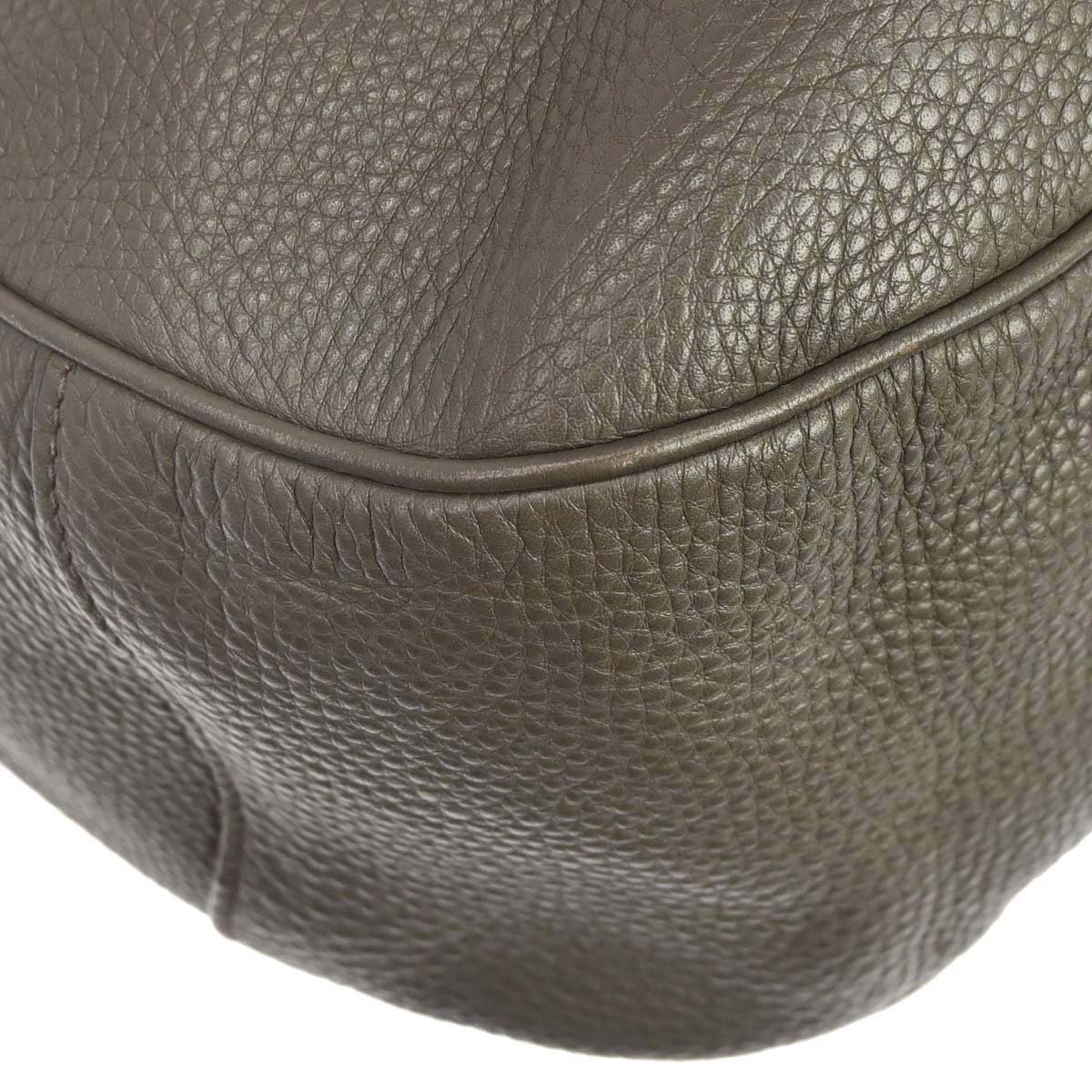 Prada Gray Calfskin Hobo Handbag