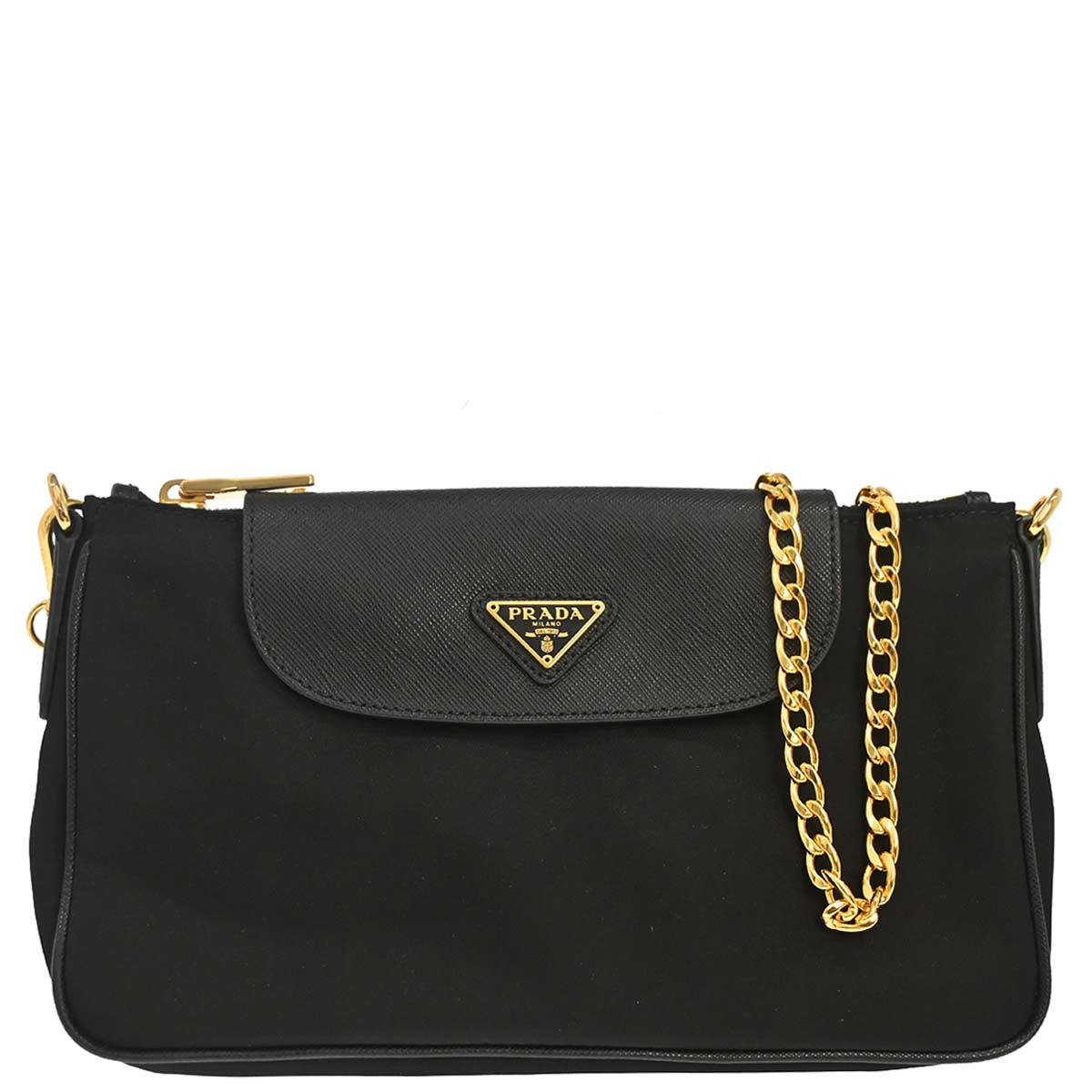 Prada Black Nylon Shoulder Bag