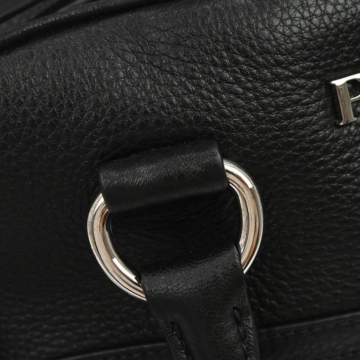 Prada Black Leather 2way Shoulder Handbag