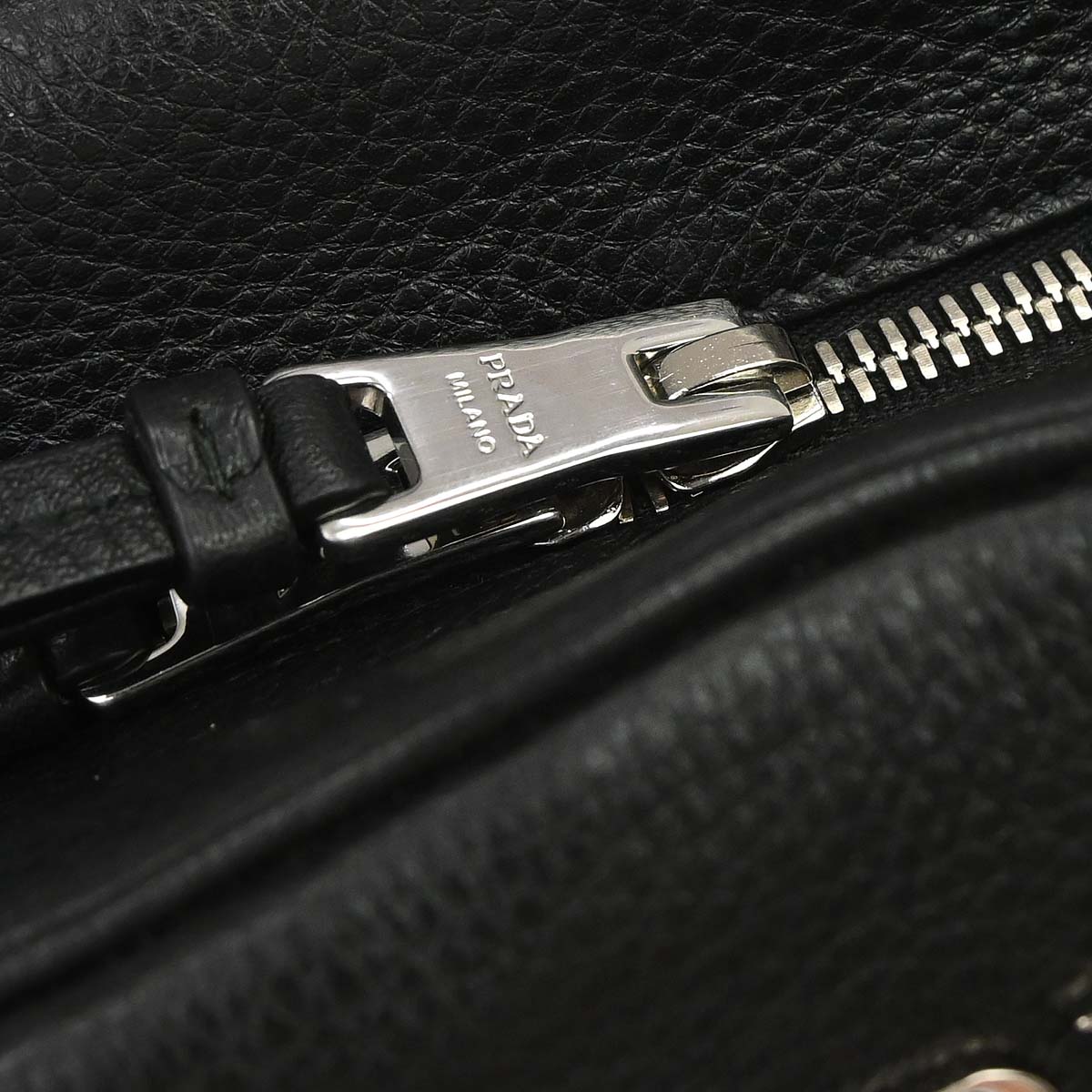 Prada Black Leather 2way Shoulder Handbag