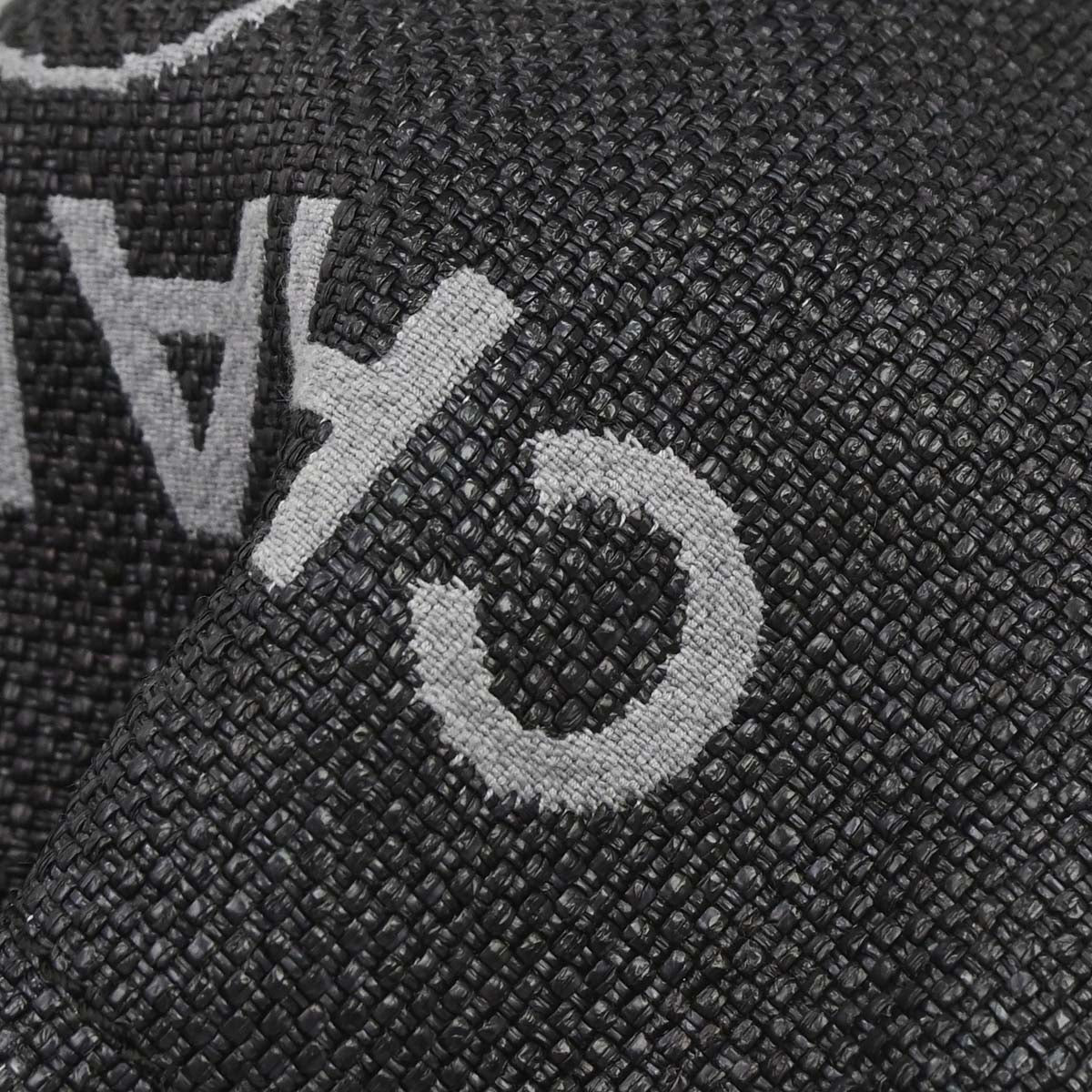 Chanel 2019 Black Straw Deauville Bucket Shoulder Bag
