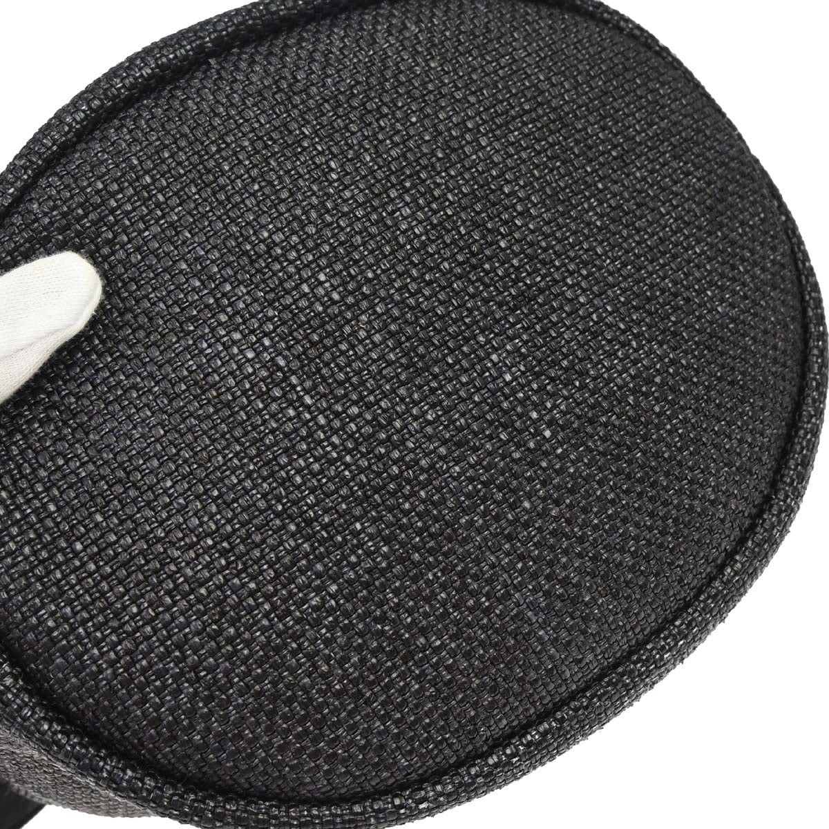 Chanel 2019 Black Straw Deauville Bucket Shoulder Bag