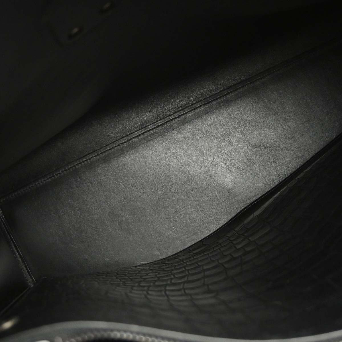 Saint Laurent Black Leather Sac de Jour 2way Shoulder Tote Handbag