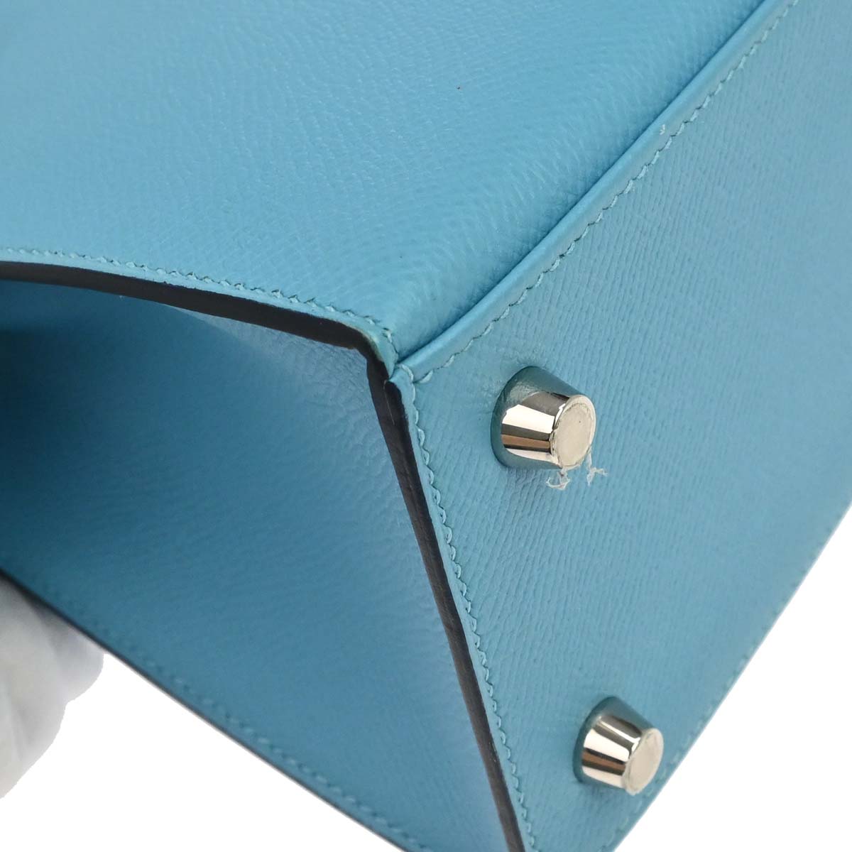Hermes Blue De Nord Epsom Kelly 25 Sellier 2way Shoulder Handbag