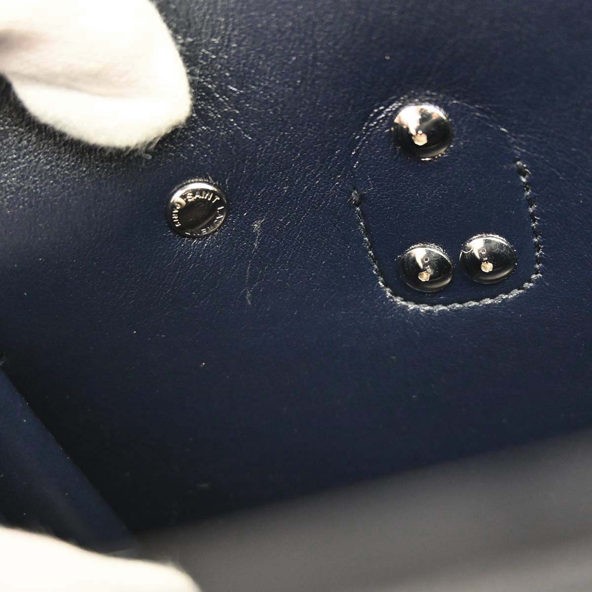 Saint Laurent Navy Sac de Jour 2way Shoulder Handbag