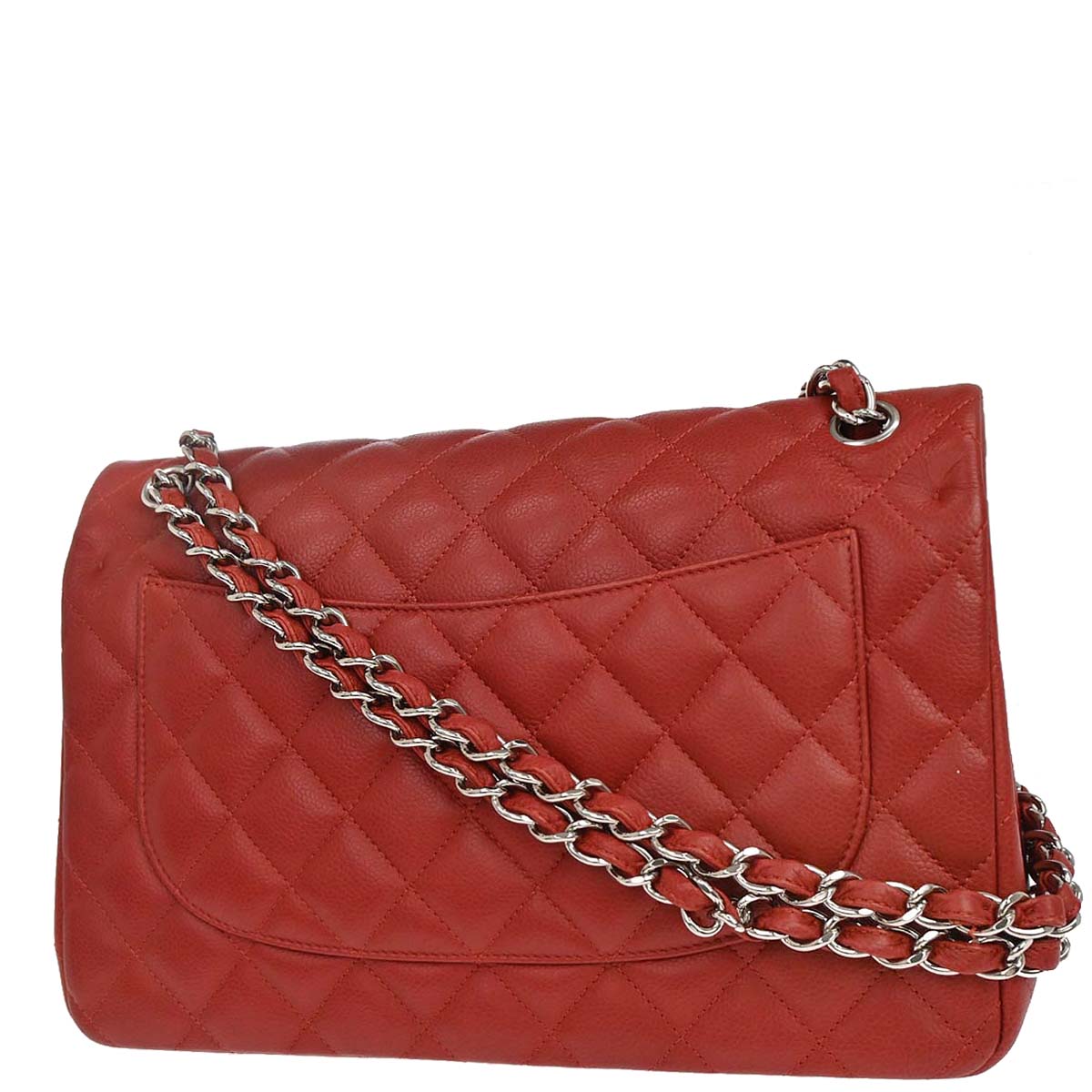 Chanel Brown Calfskin Jumbo Classic Double Flap Shoulder Bag