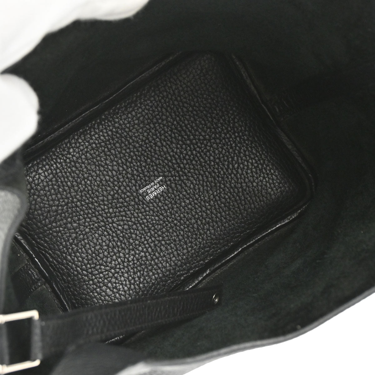 Hermes Black Taurillon Clemence Picotin Lock 18 PM Handbag