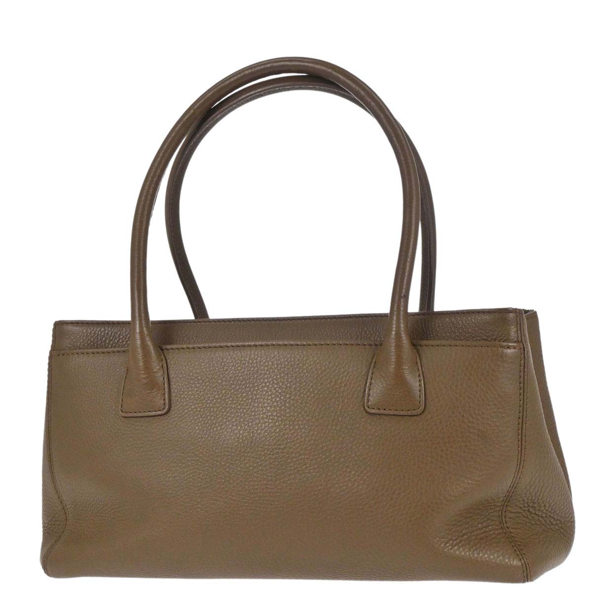 Chanel 2013-2014 Brown Deerskin Executive Cerf Tote Bag