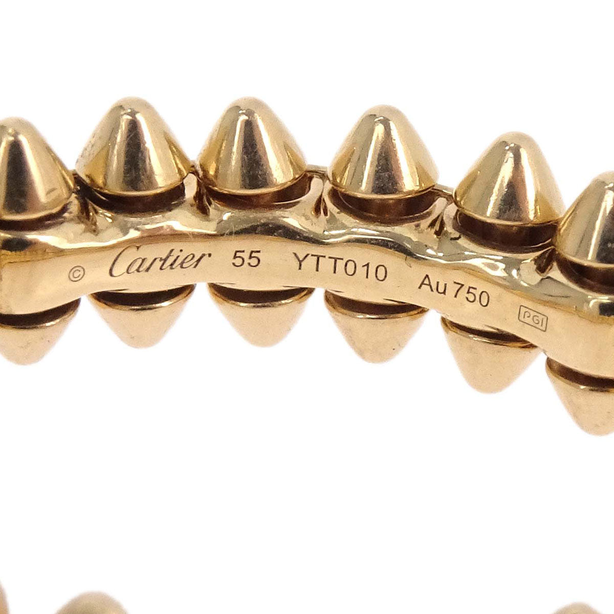 Cartier Clash Ring YTT010 Au750 Gold #55 #54 Jewelry