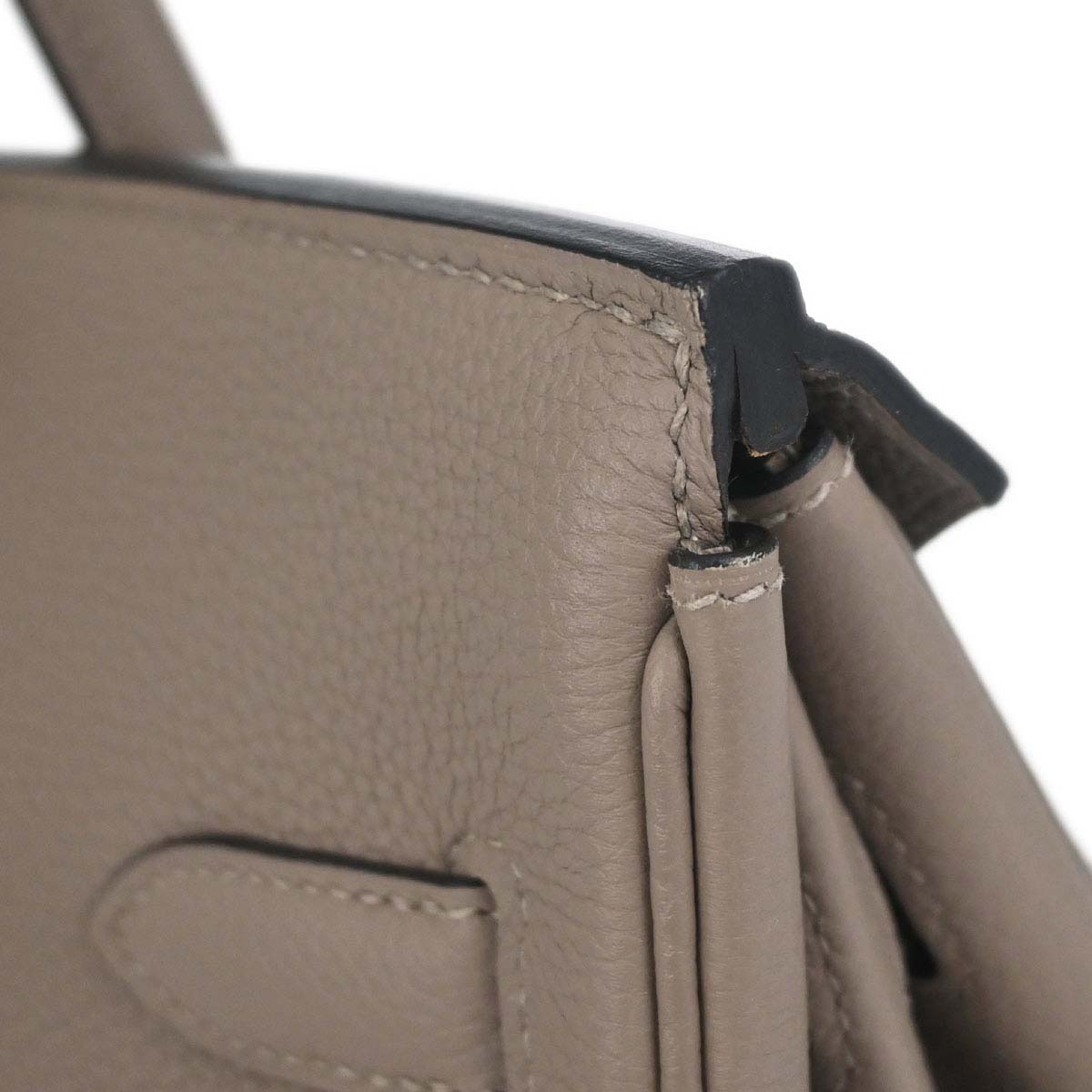 Hermes Gris Asphalt Togo Birkin 30 Handbag