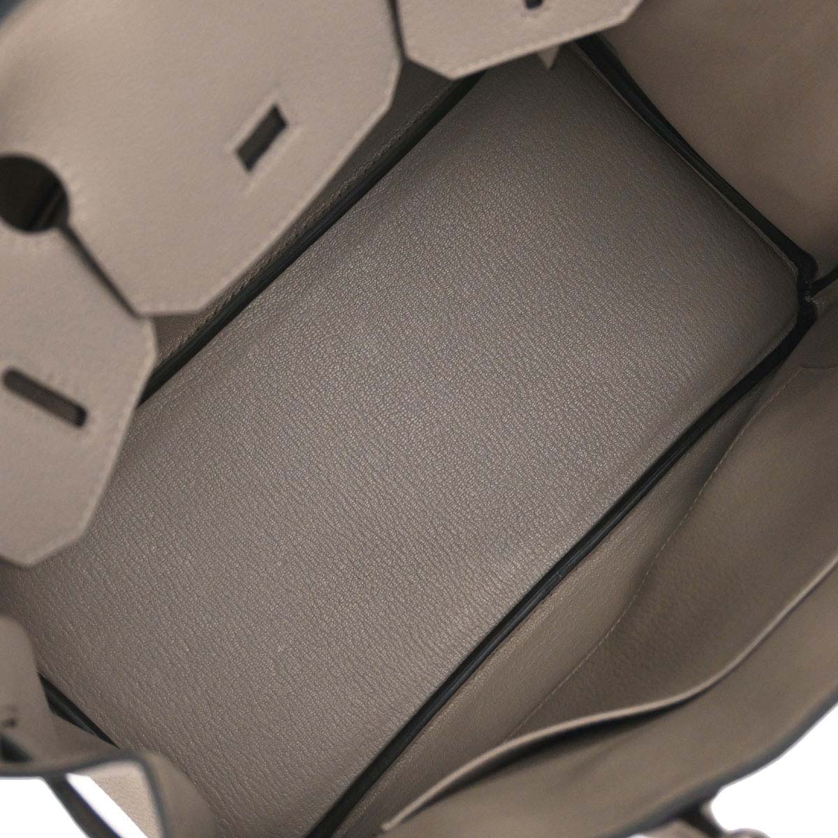 Hermes Gris Asphalt Togo Birkin 30 Handbag