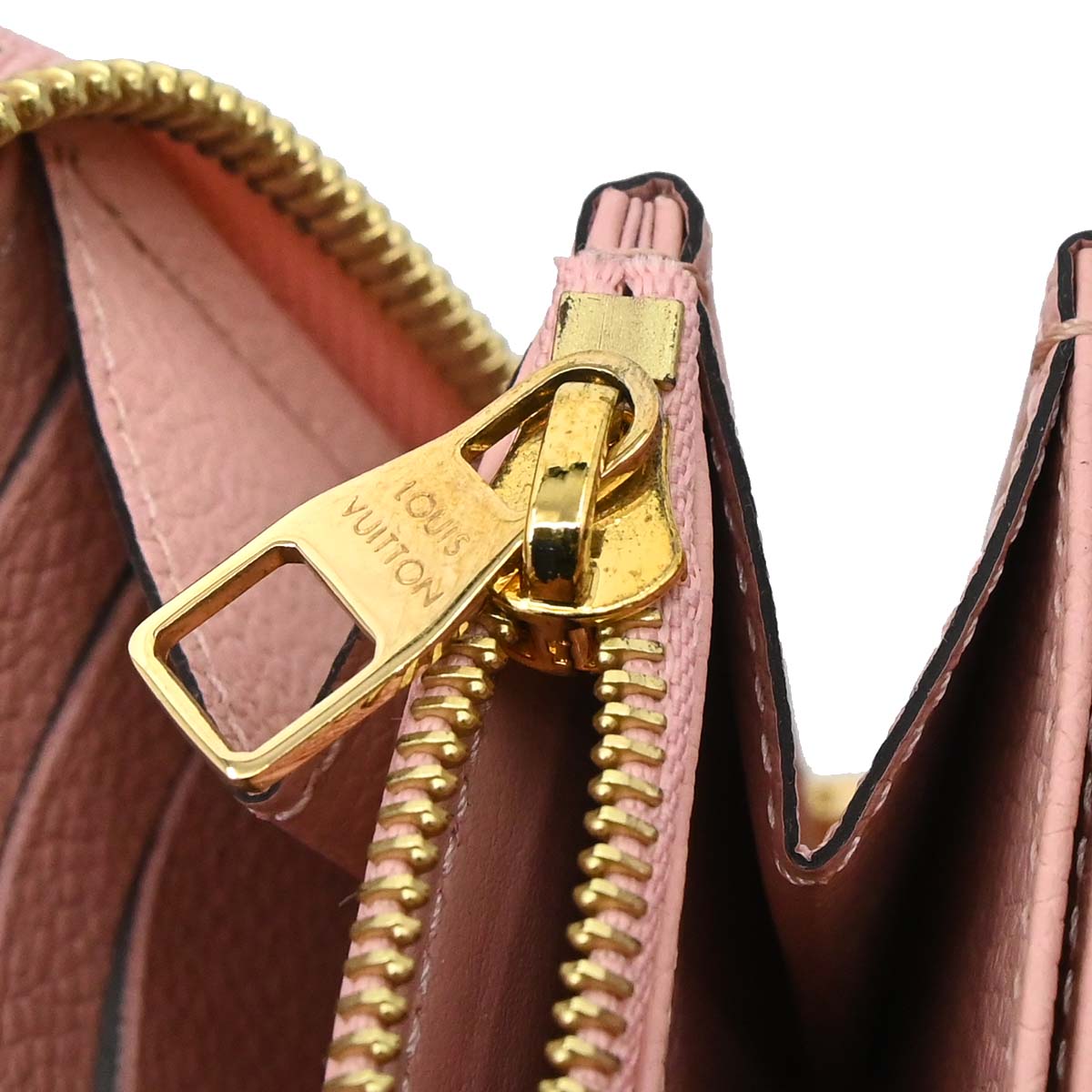 Louis Vuitton Pink Monogram Empreinte Zippy Wallet M64090
