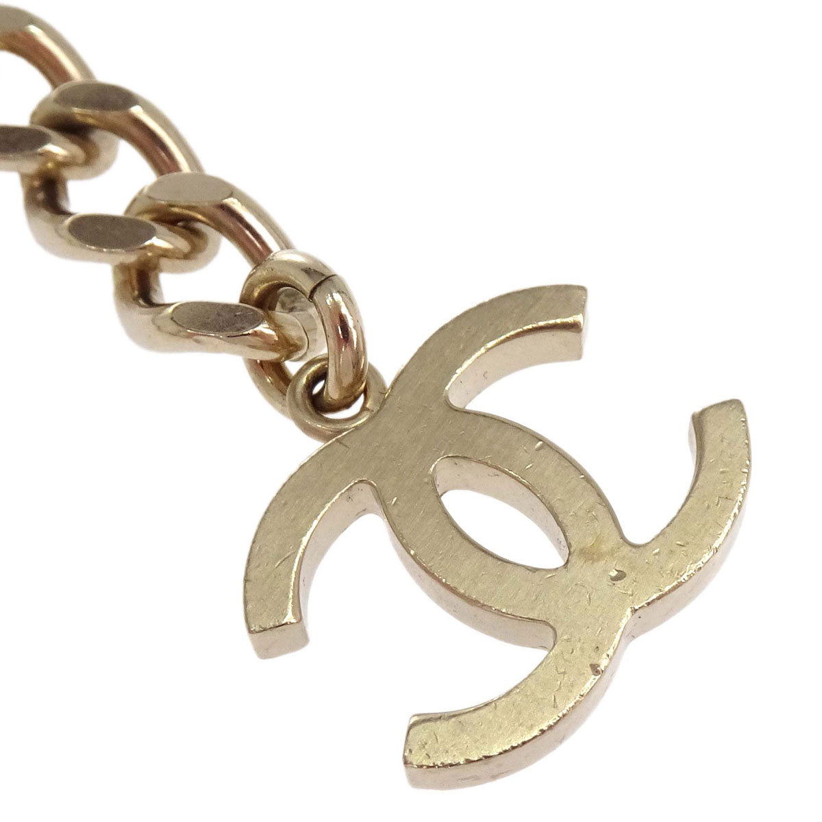 Chanel Chain Belt CC Camellia Bow Gold Black B17P Small Good