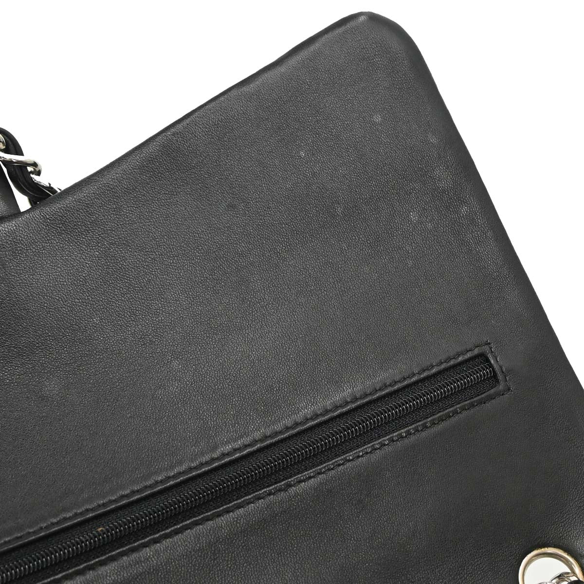 Chanel 2012 Black Lambskin Maxi Classic Double Flap Shoulder Bag