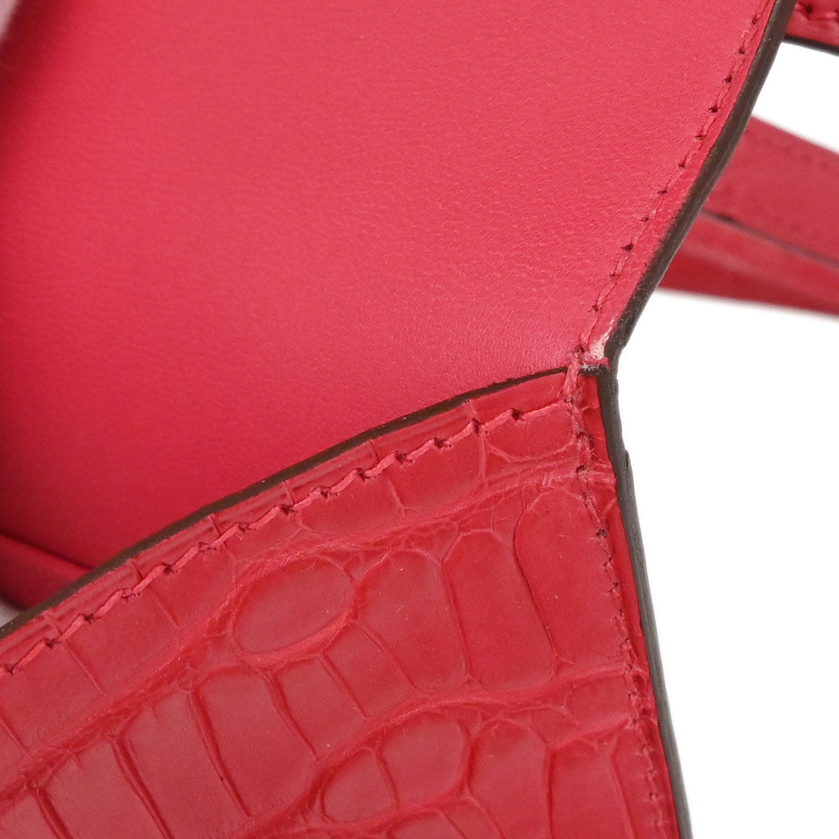 Hermes * Rose Extreme Alligator Constance 18 Shoulder Bag
