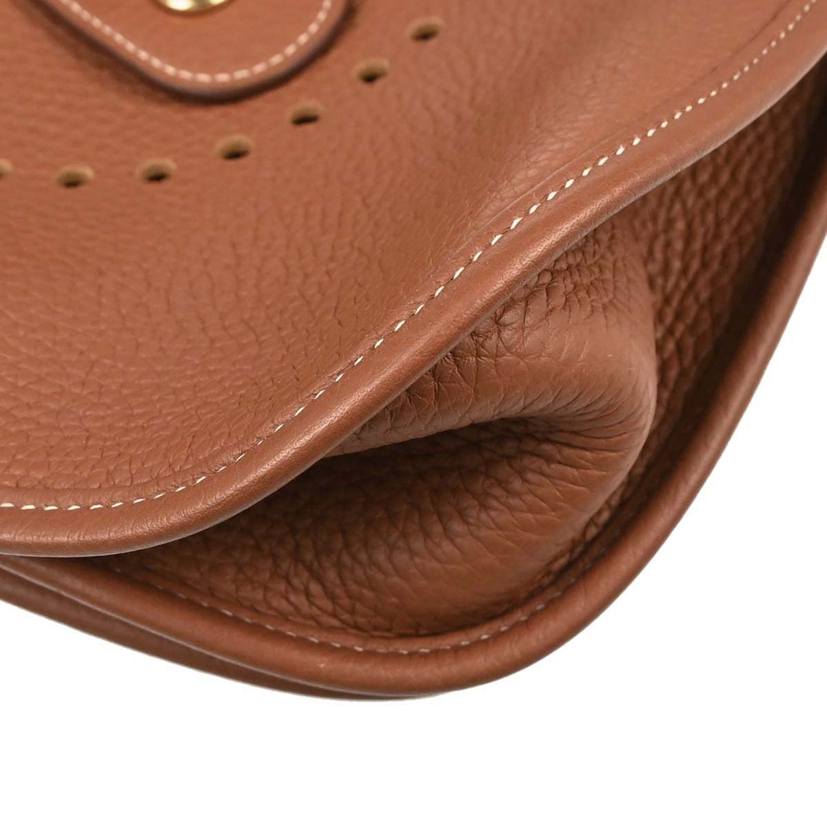 Hermes Gold Taurillon Clemence Evelyne 3 33 GM Shoulder Bag
