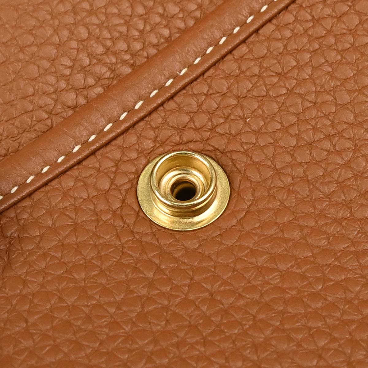 Hermes Gold Taurillon Clemence Evelyne 3 33 GM Shoulder Bag