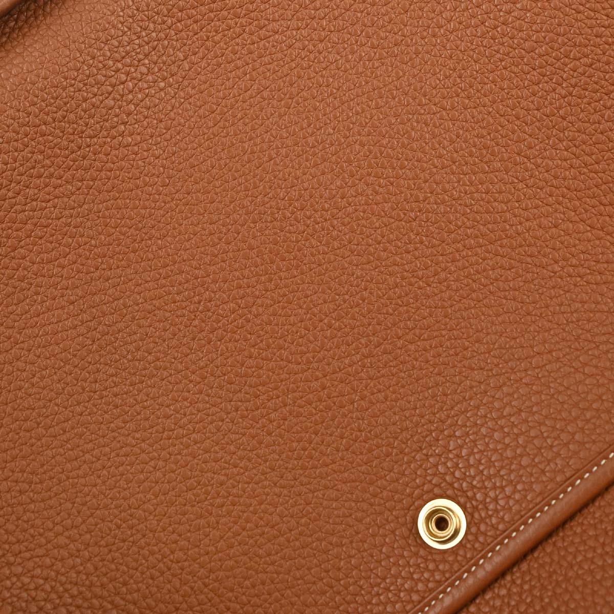 Hermes Gold Taurillon Clemence Evelyne 3 33 GM Shoulder Bag