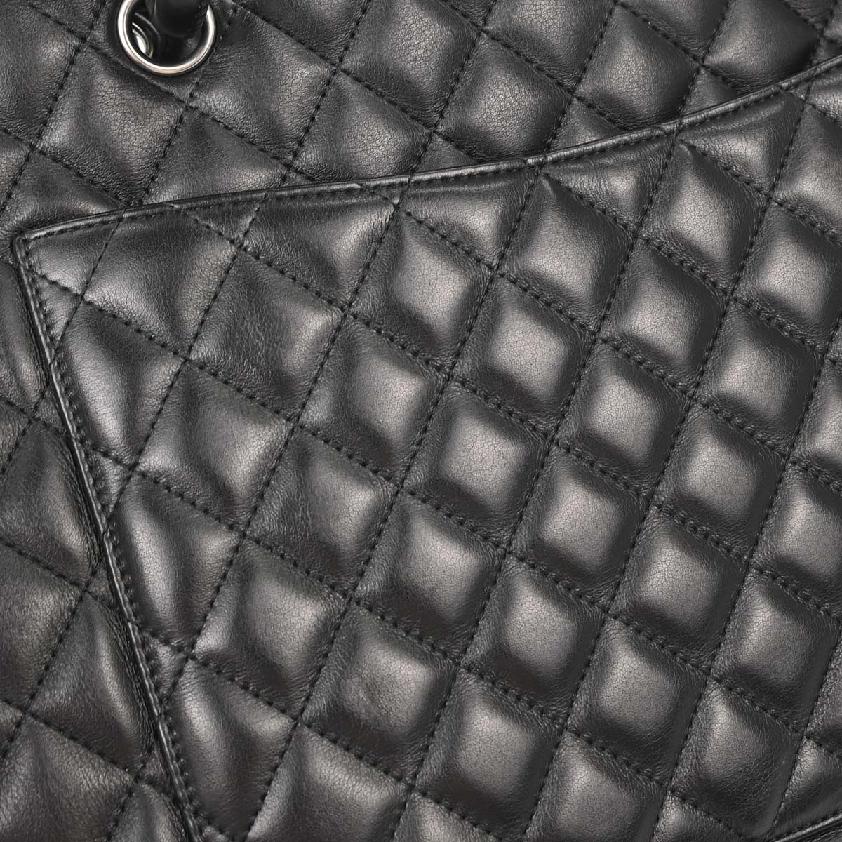 Chanel Black Calfskin Cambon Ligne Tote Handbag