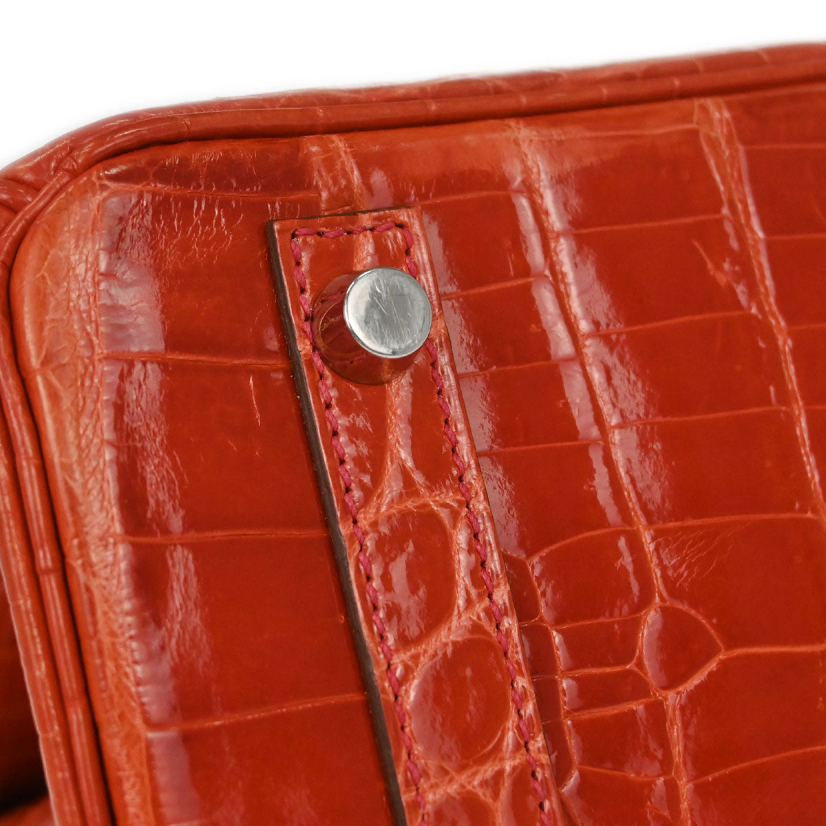 Hermes * Rouge Pivoine Niloticus Birkin 30 Handbag