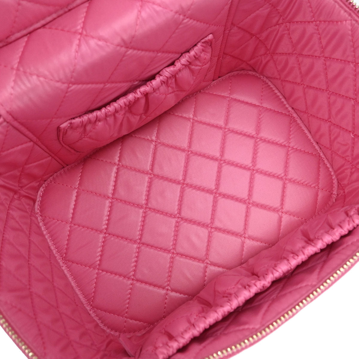 Chanel 2019 Pink Caviar Skin Vanity Handbag