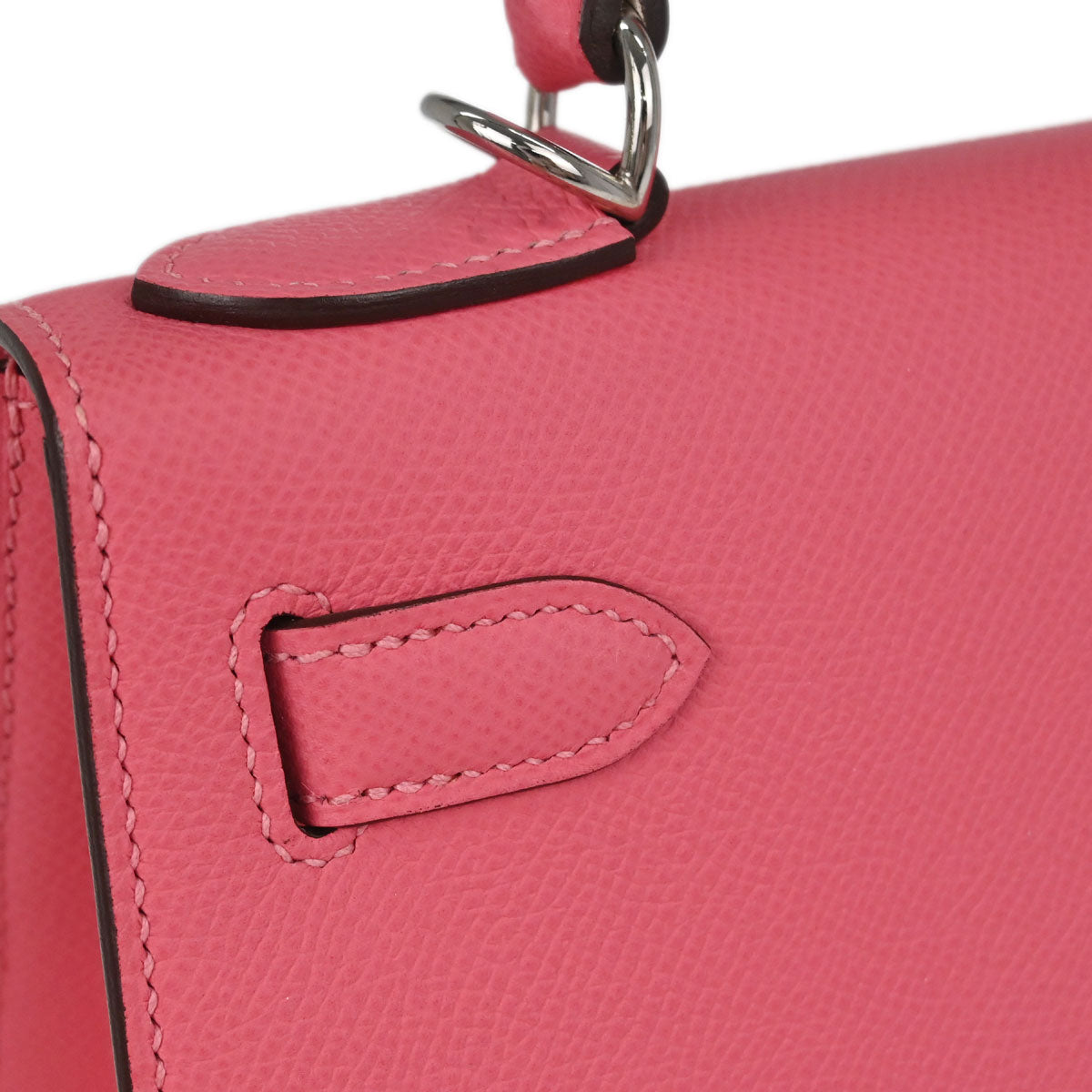 Hermes Rose Azalee Epsom Kelly 28 Sellier 2way Shoulder Handbag