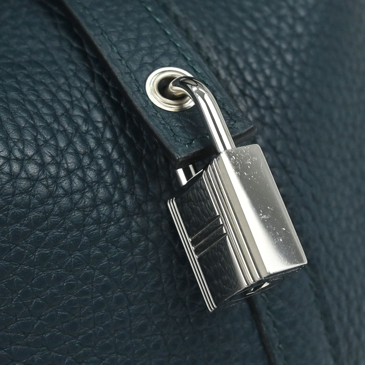 Hermes Vert Cypre Taurillon Clemence Picotin Lock 18 PM Handbag